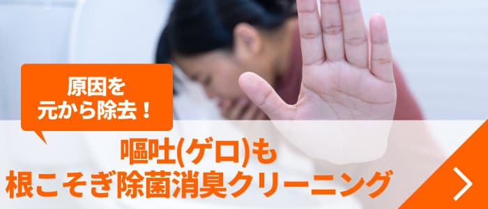 嘔吐(ゲロ)も根こそぎ除菌消臭クリーニング