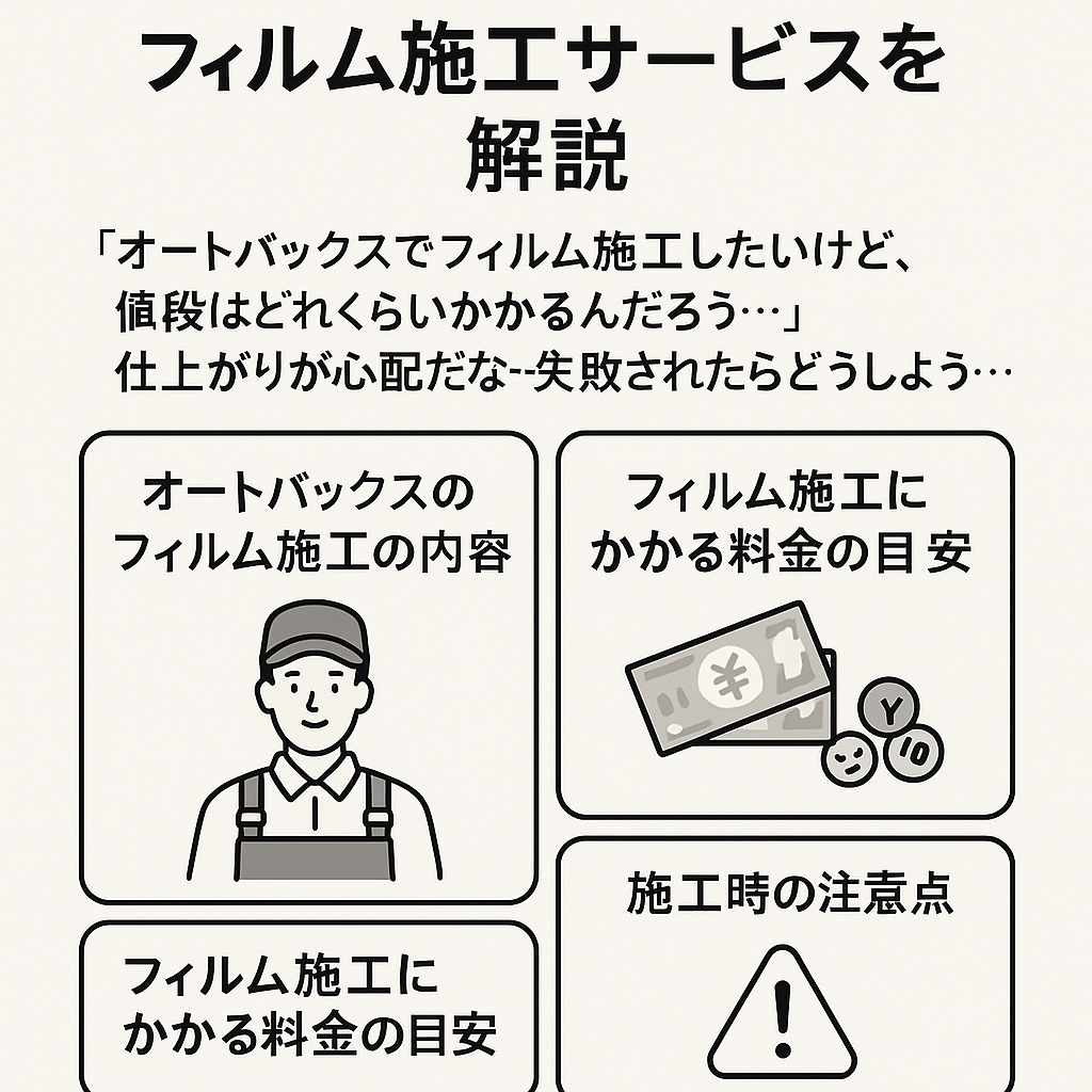 オートバックスのフィルム施工サービスを解説
