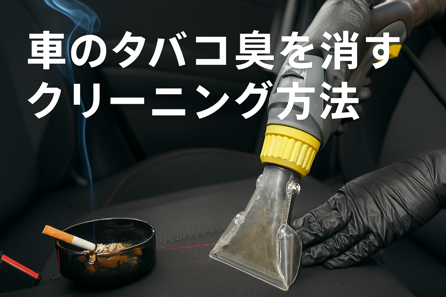 車のタバコ臭を消すクリーニング方法
