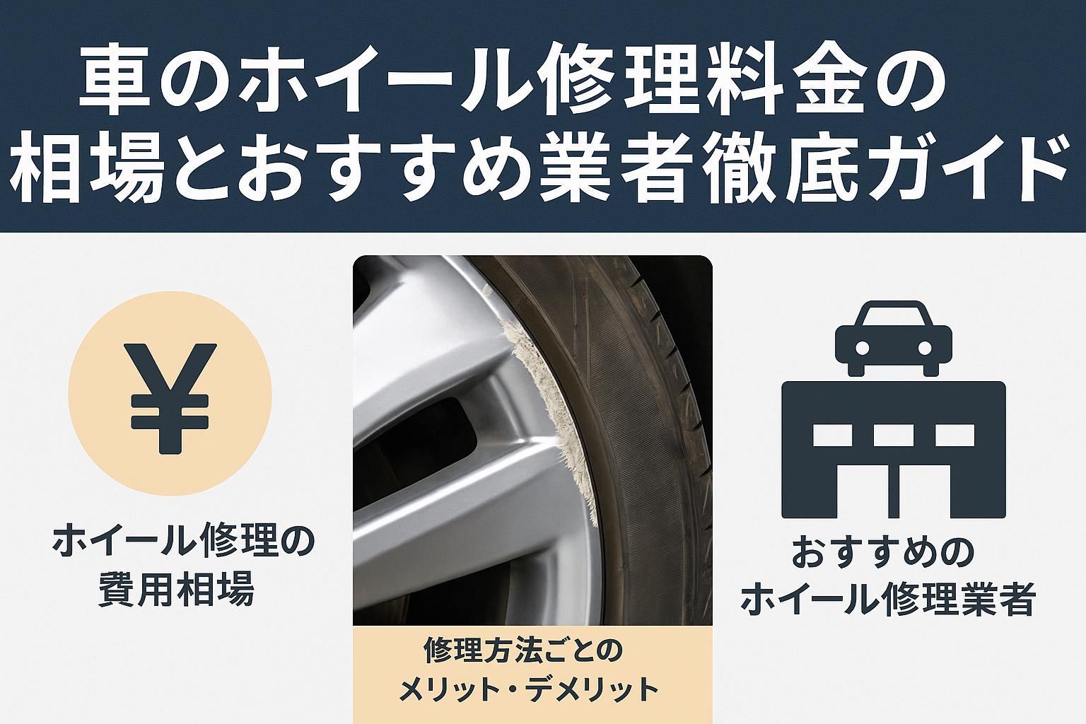車のホイール修理料金の相場とおすすめ業者徹底ガイド