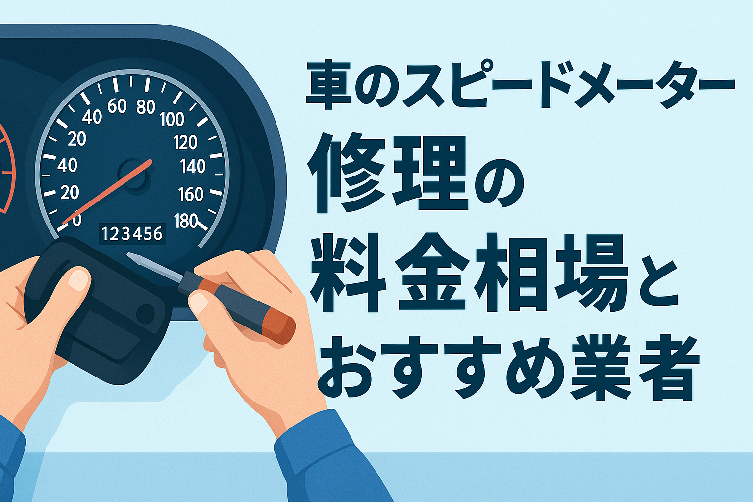 車のスピードメーター修理の料金相場とおすすめ業者