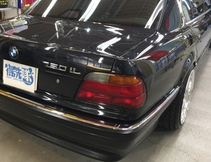 BMW7(E38)・プレミアムコーティング・トランク付近