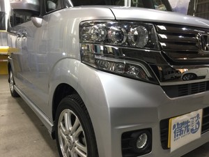 NBOX・プレミアムコーティング・運転席側ヘッドライト