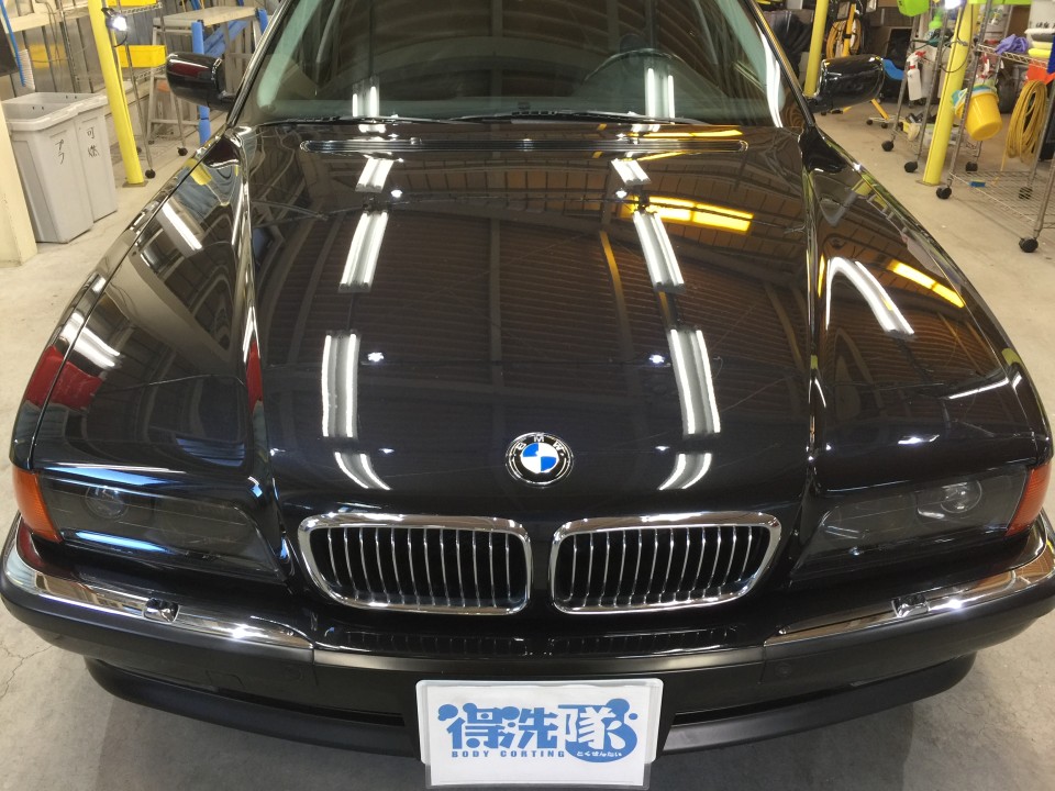 BMW7(E38)･プレミアムコーティング後のボンネット