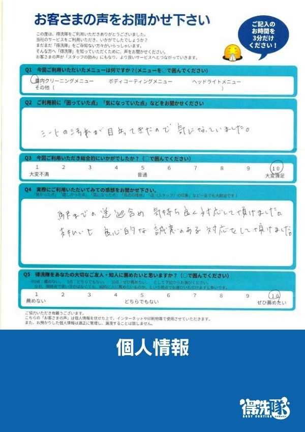 布シートクリーニングでご利用・スズキ ラパンサムネイル