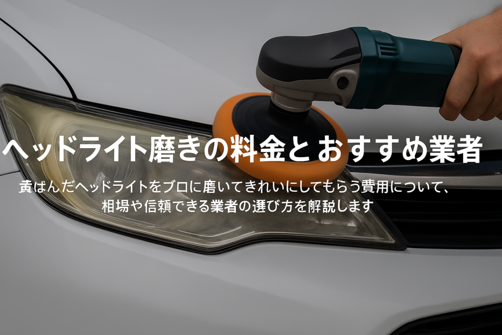 ヘッドライト磨きの料金とおすすめ業者