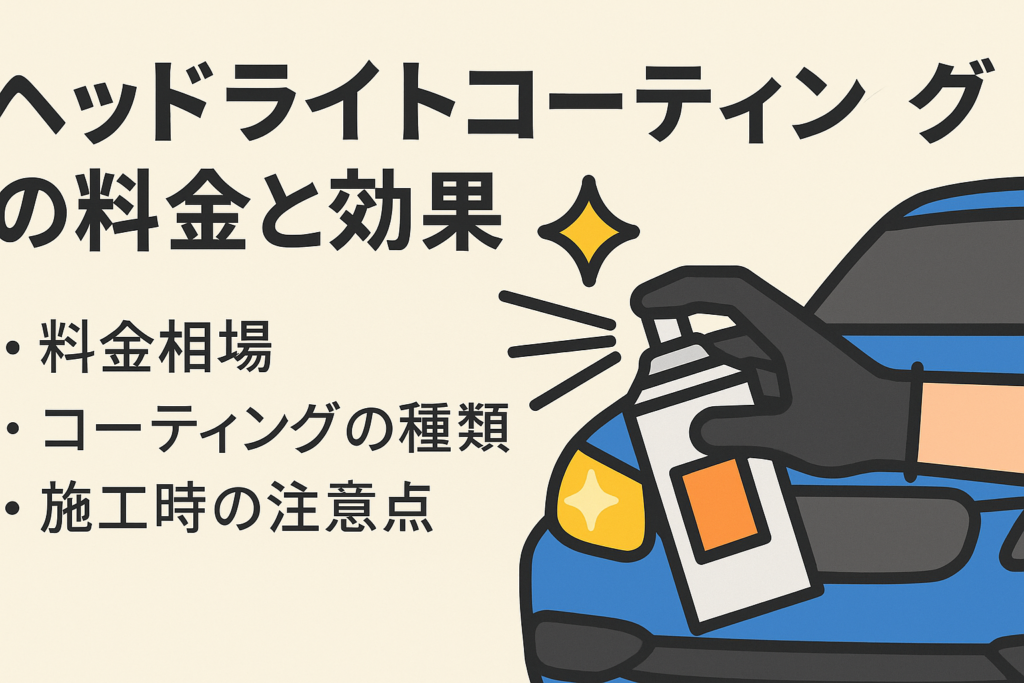 ヘッドライトコーティングの料金と効果