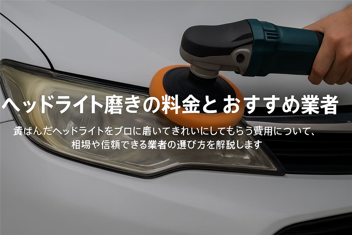 ヘッドライト磨きの料金とおすすめ業者