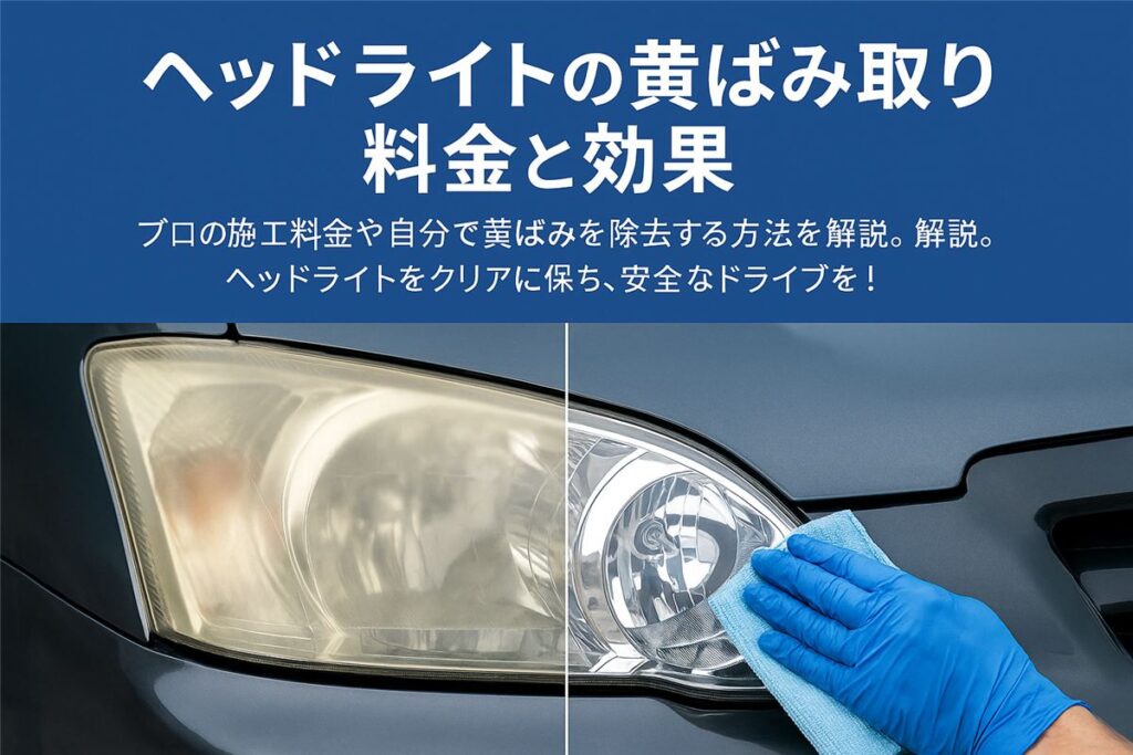 ヘッドライトの黄ばみ取り料金と効果