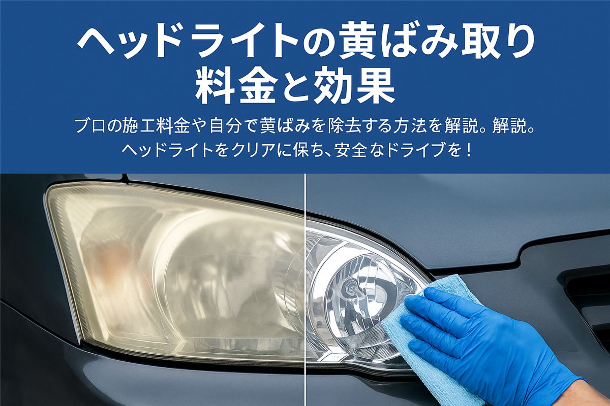 ヘッドライトの黄ばみ取り料金と効果