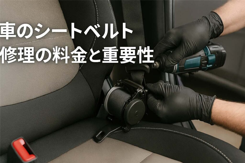 車のシートベルト修理の料金と重要性