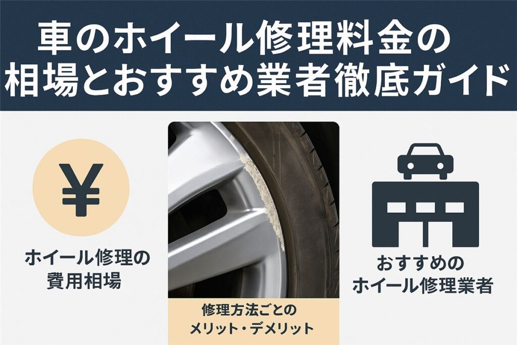 車のホイール修理料金の相場とおすすめ業者徹底ガイド