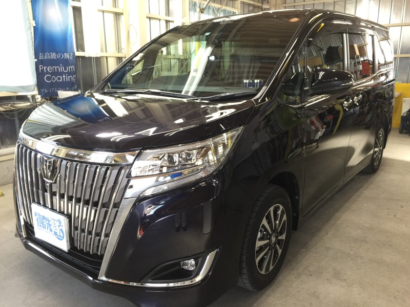 ボディコーティングを施工した新車のトヨタ エスクァイア