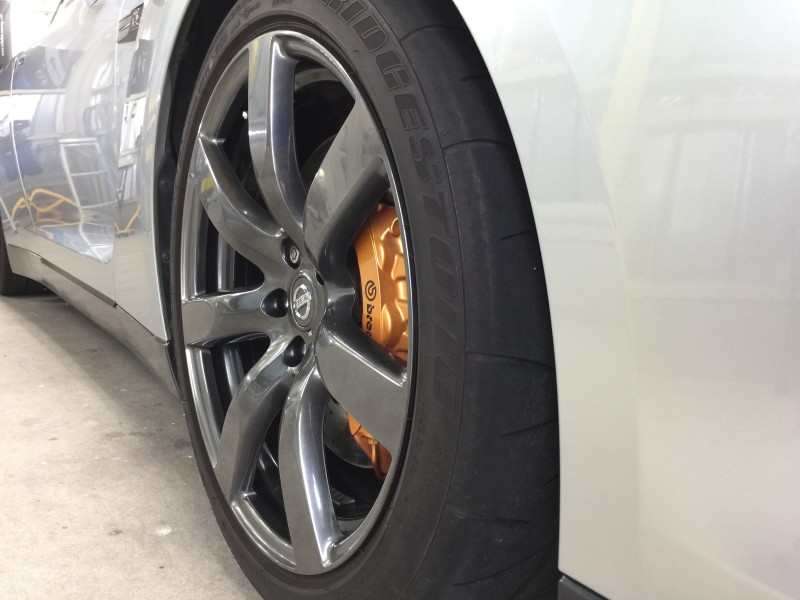 ホイールコーティングを施工した日産 GT-R（R35）のホイール