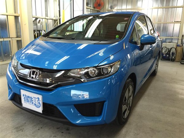 得洗隊でボディコーティングを施工した新車のホンダ フィット（2015年の施工事例）
