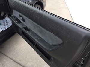 GTR(R32)浸水車内クリーニング・ドアトリムにカビが発生