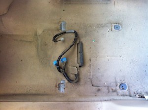 オデッセイ/車内クリーニング前(助手席) 富士見市のお客様(オデッセイ/車内クリーニング)(写真2)