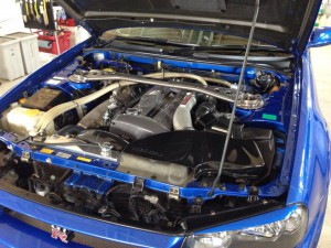 ニッサン・スカイラインGT-R(V36)/カーナビ取付け(カロッツェリア楽ナビAVIC-MRZ099)4